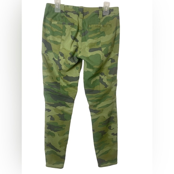 J.Crew Camo Military Print Green Toothpick Pants Jeans Size 6 - Picture 6 of 11